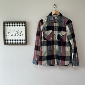 Oakley fleece plaid shacket- Medium